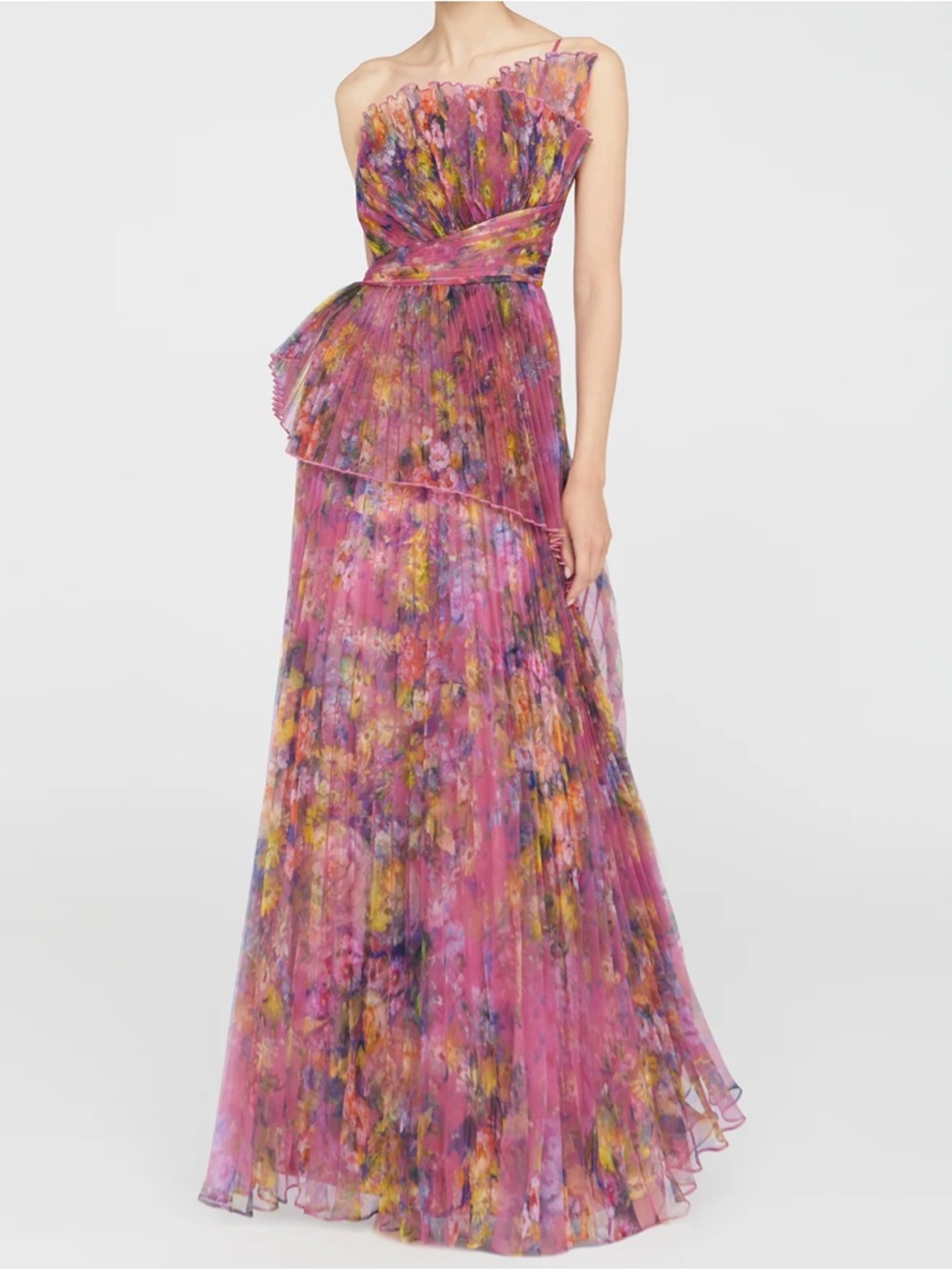 Theia | Nicolette Pleated Organza Gown | Size 10